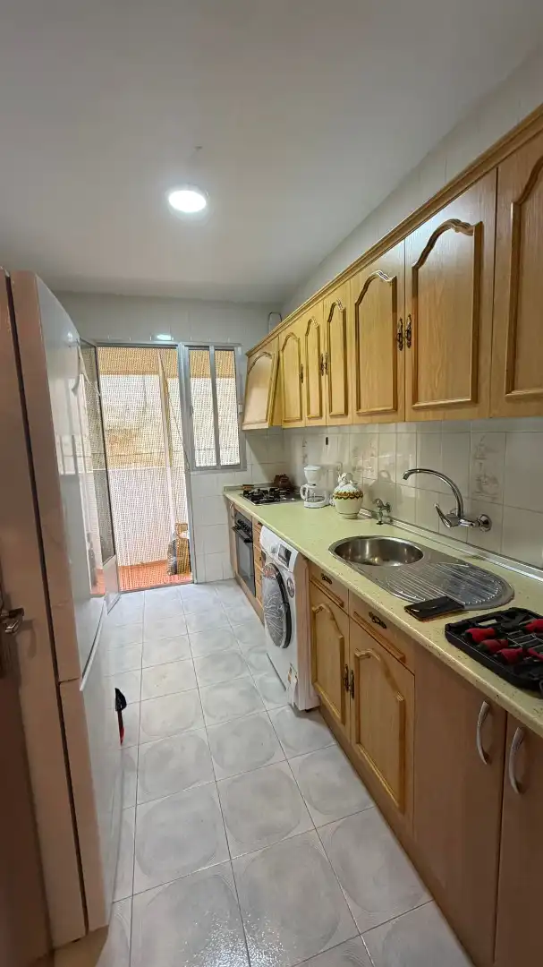 Kitchen of Flat for rent in Castuera  with Furnished, Oven and Washing machine