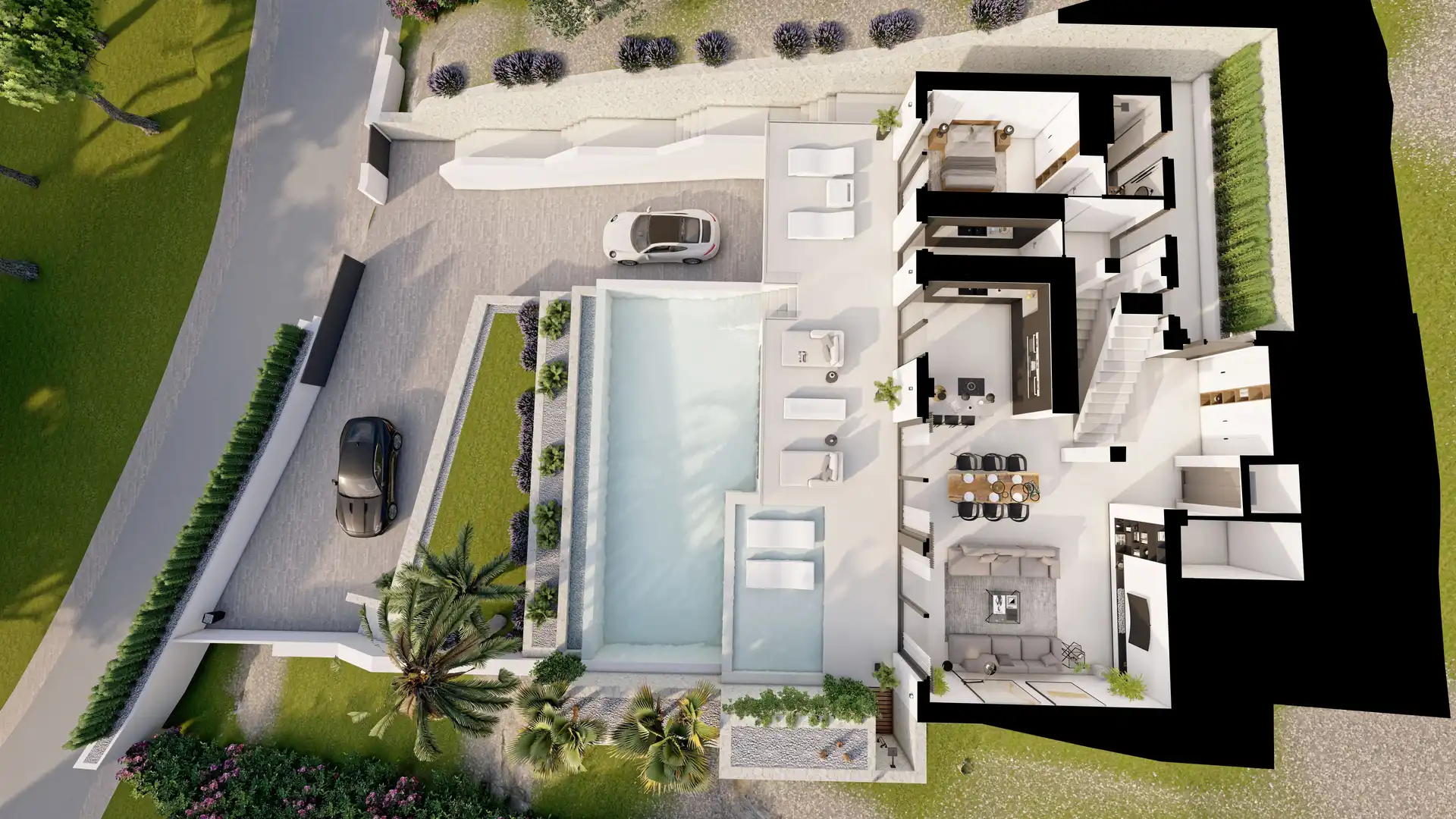 Vista exterior de Casa o chalet en venta en Altea con Jardín privado, Terraza y Trastero