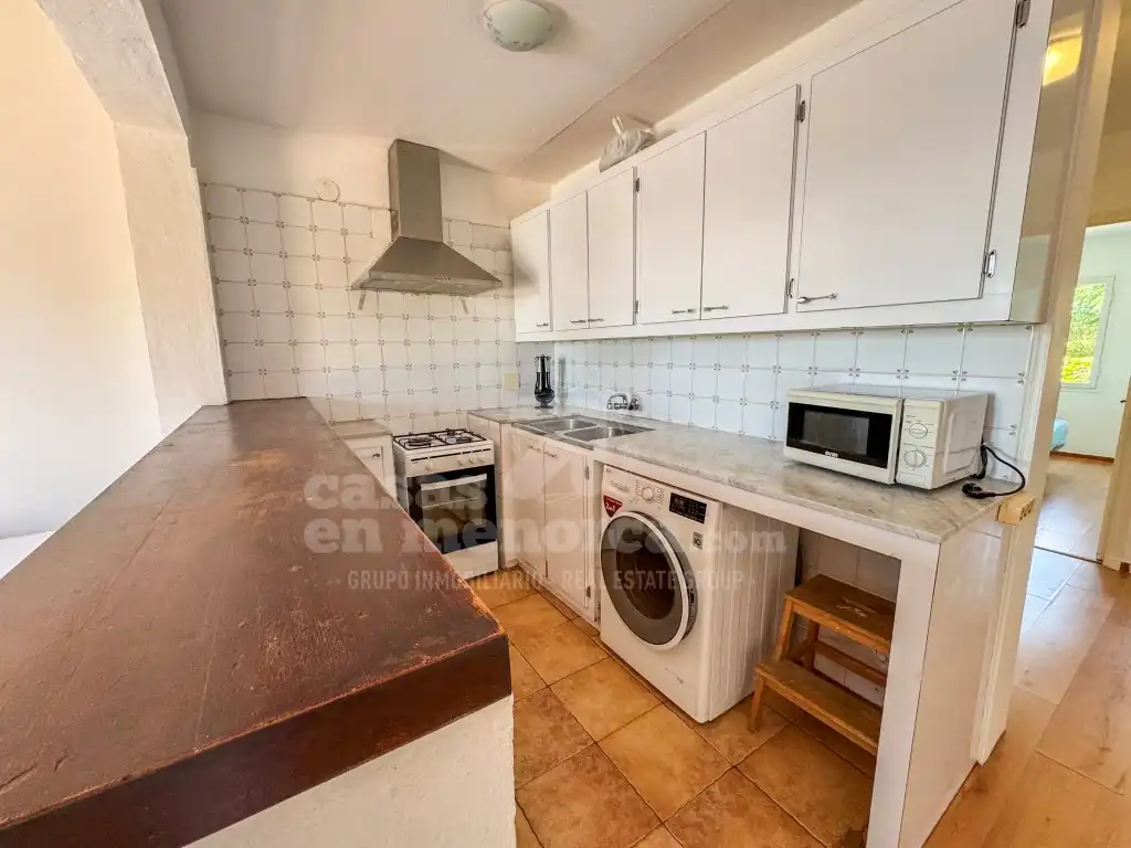 Cocina de Apartamento en venta en Es Castell con Jardín privado, Terraza y Piscina