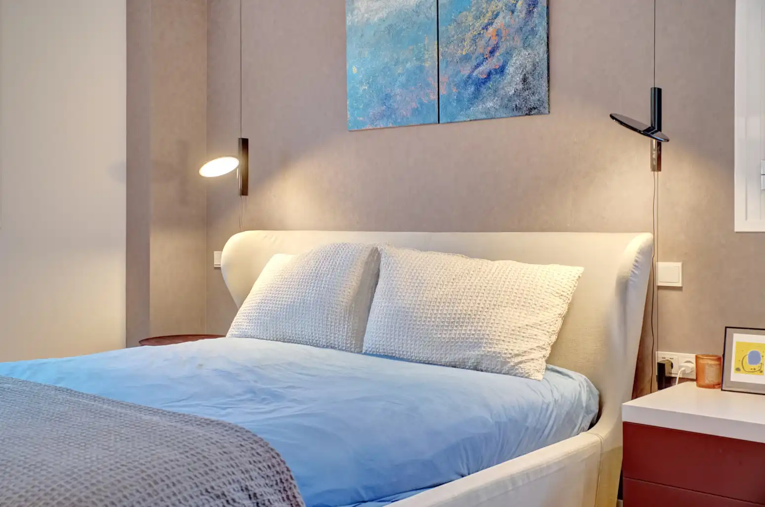 Schlafzimmer von Wohnung zum Verkauf in Burlada / Burlata mit Heizung, Terrasse und Abstellraum
