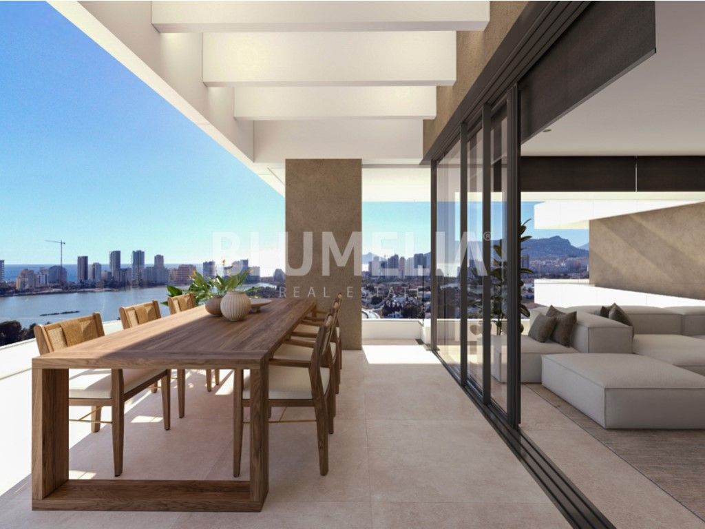 Terrace of Apartment for sale in Calpe / Calp  with Air Conditioner, Heating and Private garden