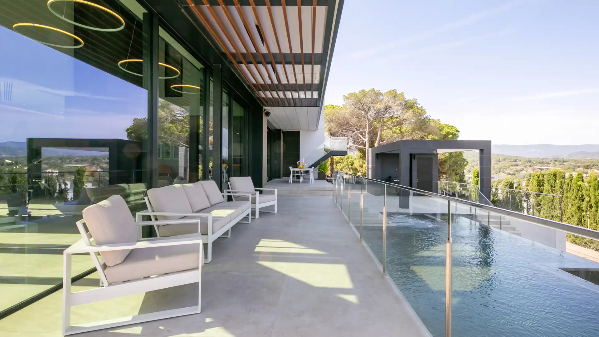 Terraza de Casa o chalet en venta en Caldes d'Estrac con Aire acondicionado, Calefacción y Jardín privado
