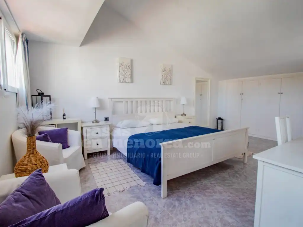 Bedroom of Apartments for sale in Sant Lluís  with Air Conditioner, Private garden and Terrace