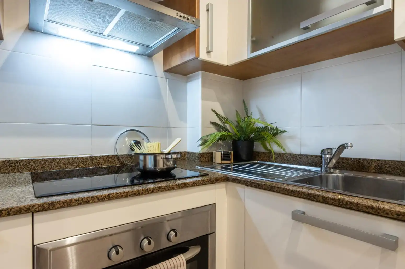 Küche von Wohnung zum Verkauf in Terrassa mit Heizung, Parkett und Terrasse