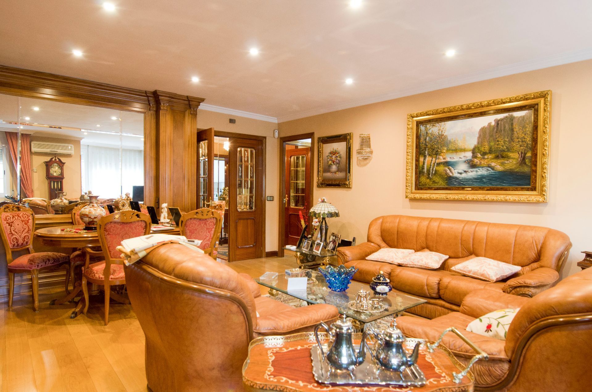 Sala de estar de Piso en venta en  Madrid Capital con Aire acondicionado y Calefacción