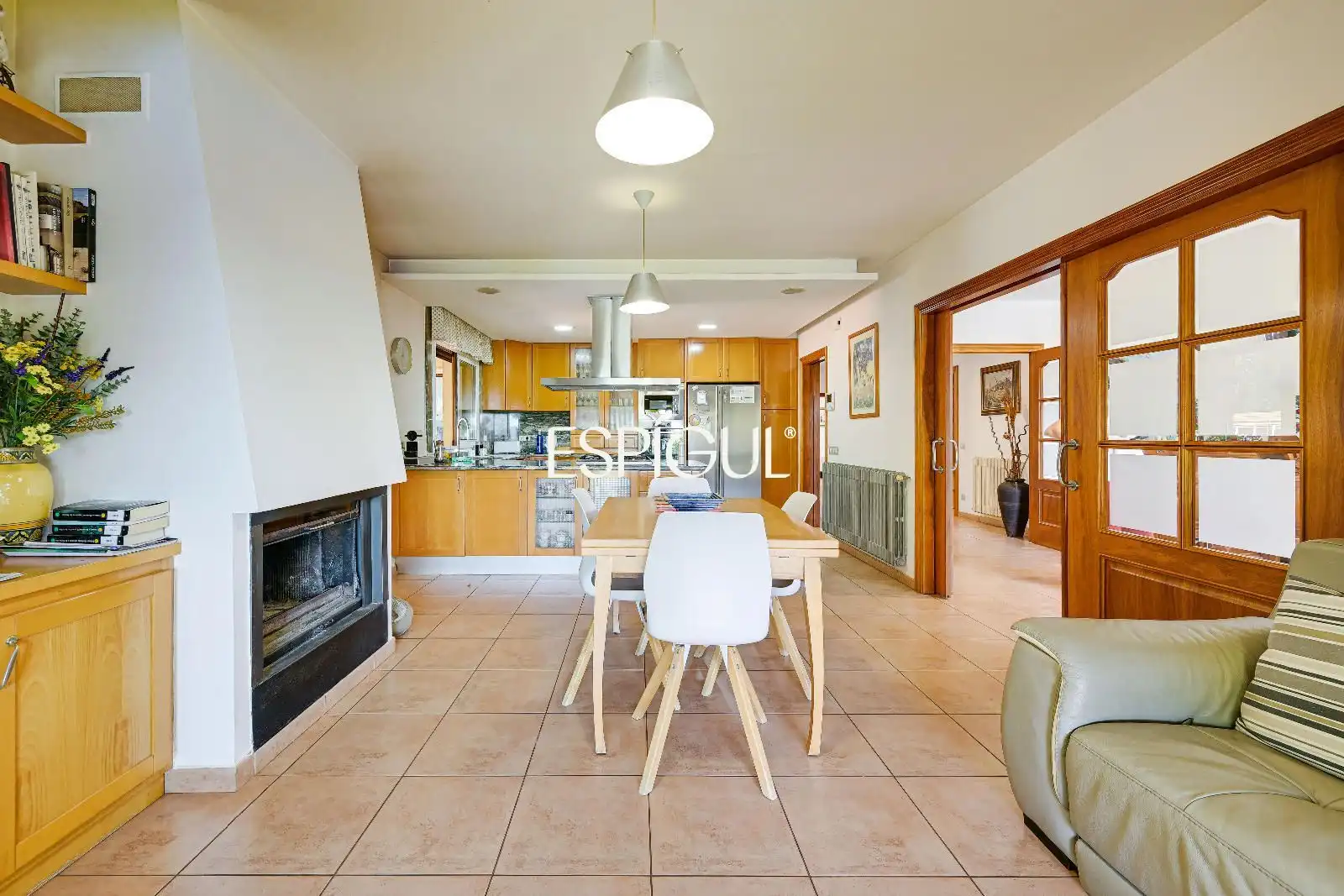 Cocina de Casa o chalet en venta en Mont-ras con Aire acondicionado, Calefacción y Parquet