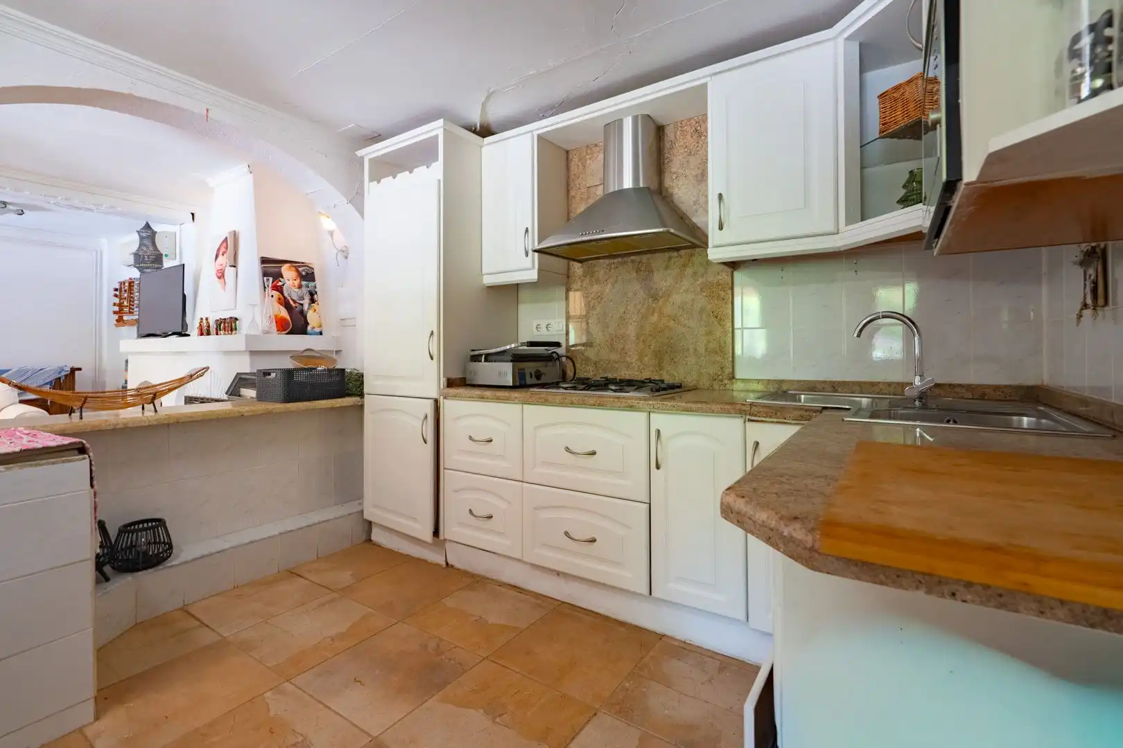 Cocina de Casa o chalet en venta en Castell de Castells con Aire acondicionado, Calefacción y Jardín privado