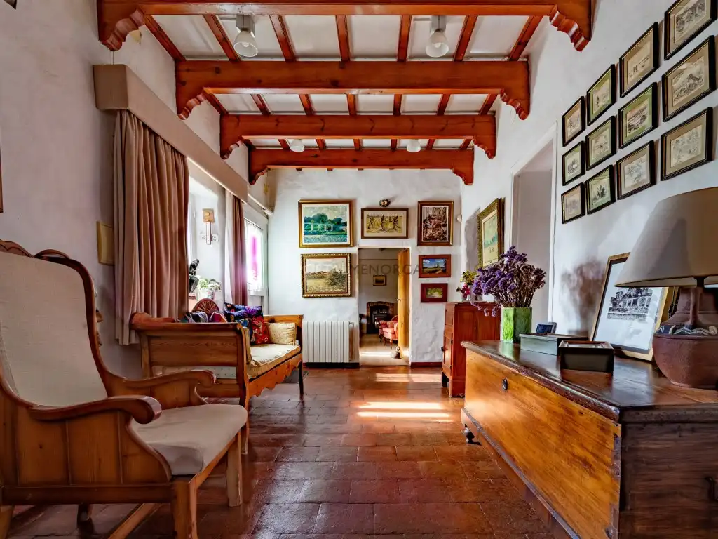 Sala de estar de Finca rústica en venta en Es Castell