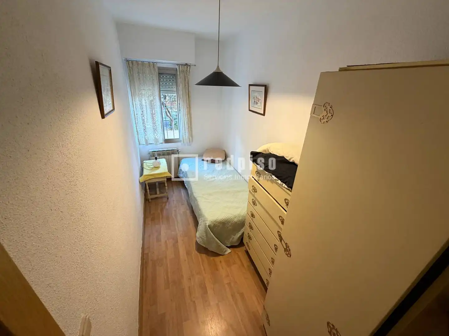 Schlafzimmer von Wohnung zur Miete in Madrid mit Heizung und Terrasse
