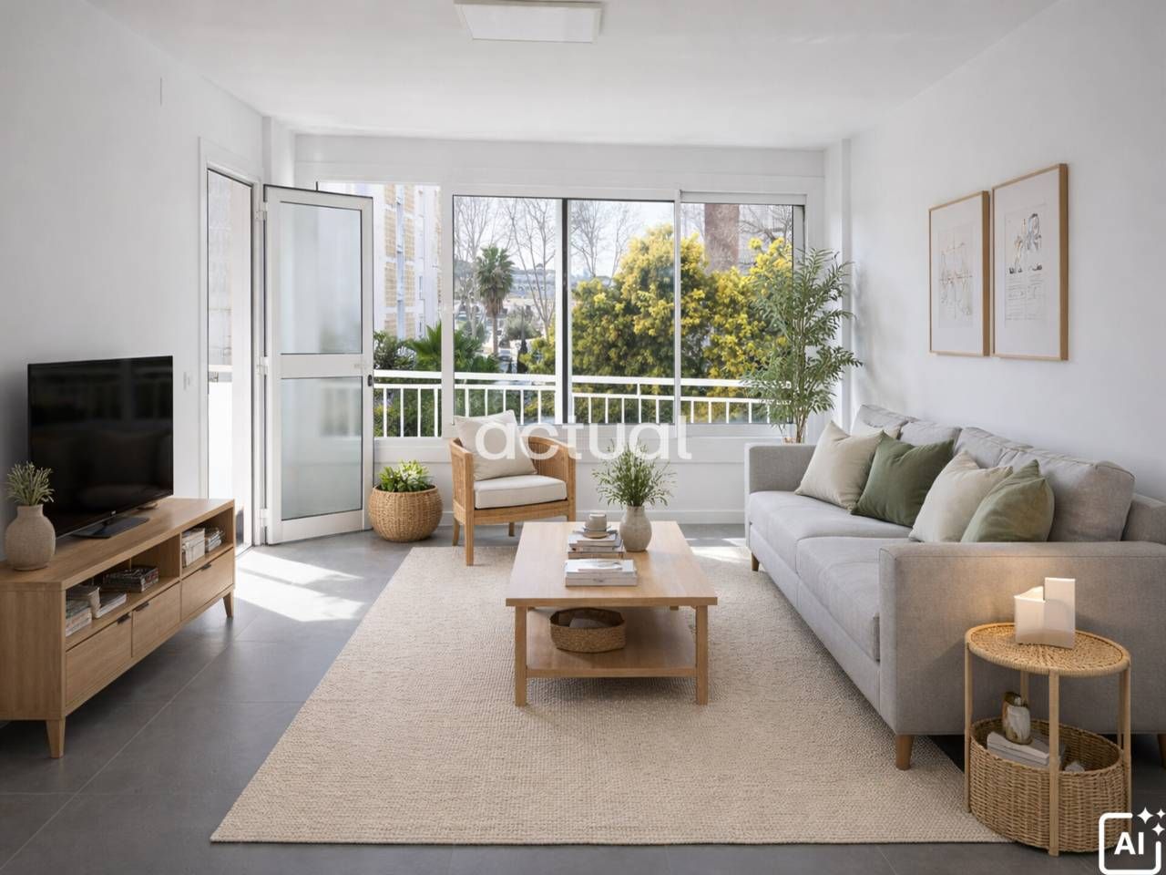 Sala de estar de Apartamento en venta en Castell d'Aro, Platja d'Aro i s'Agaró con Balcón y Alarma