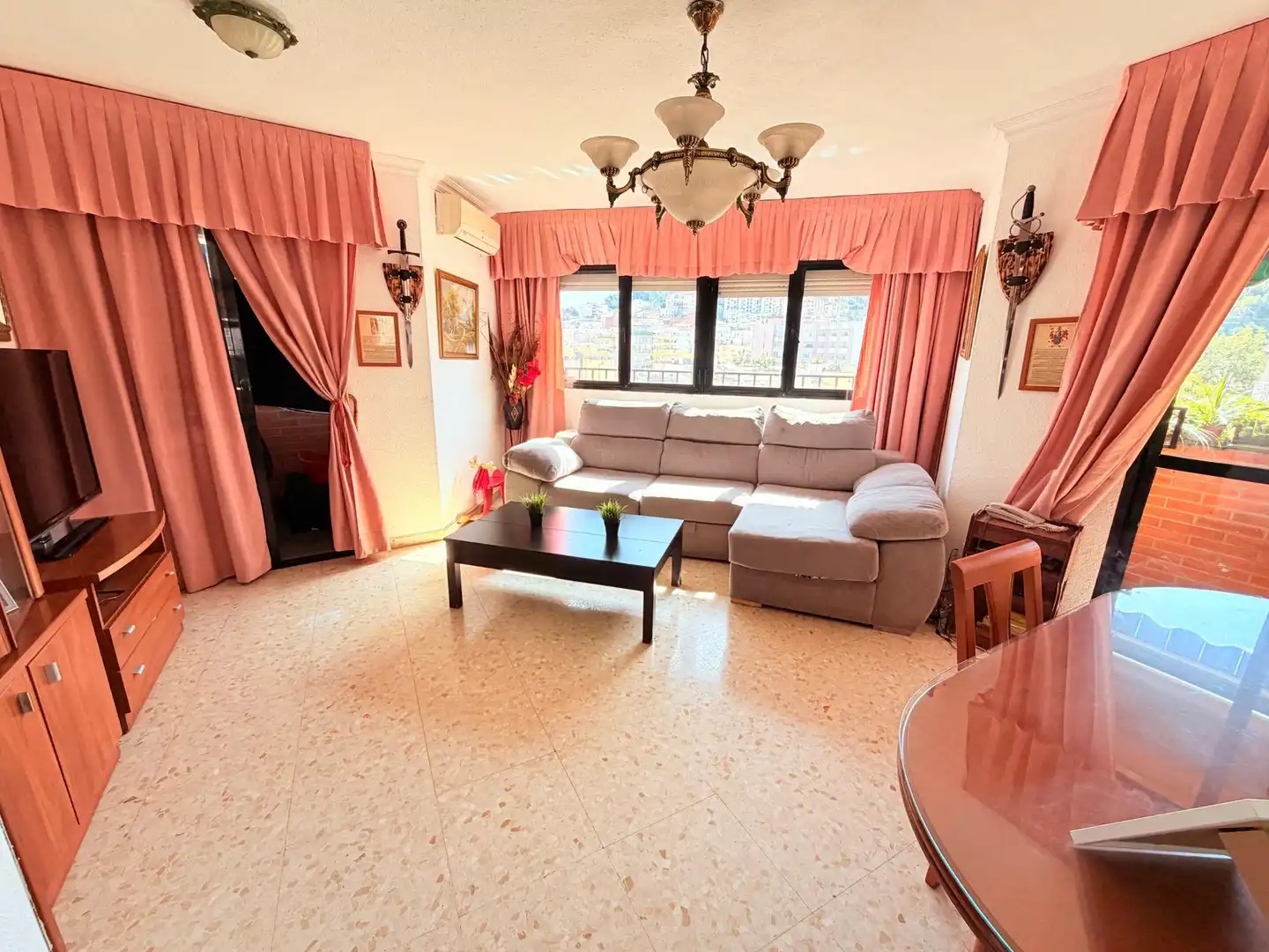 Wohnzimmer von Wohnung zum Verkauf in Málaga mit Klimaanlage