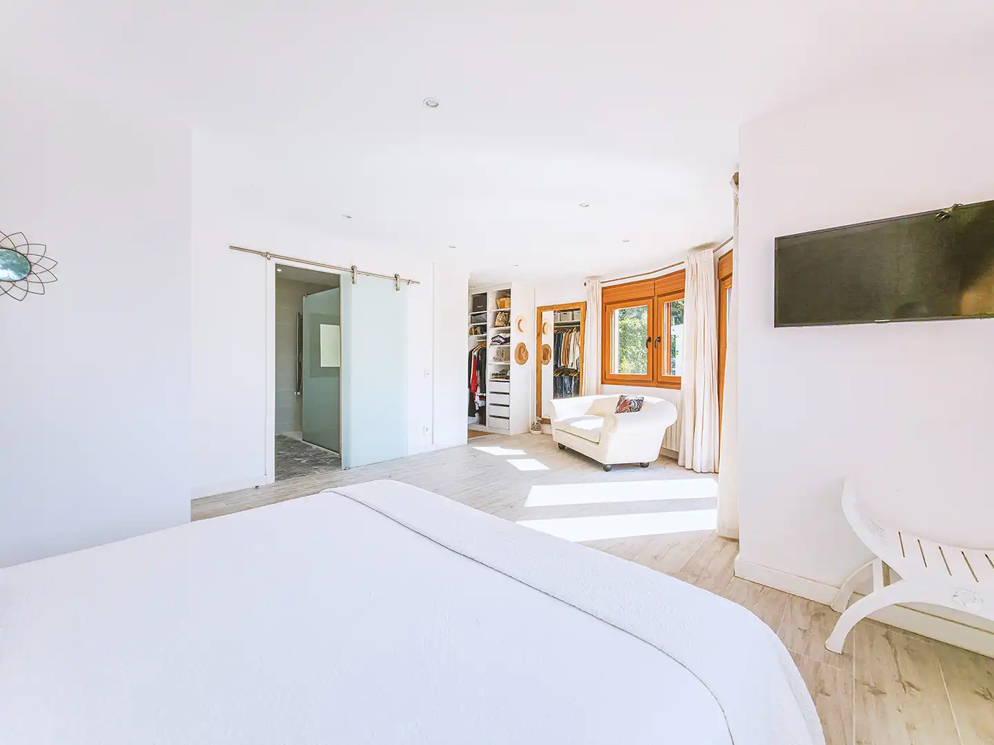 Bedroom of Houses for sale in Sant Pol de Mar  with Air Conditioner, Heating and Private garden