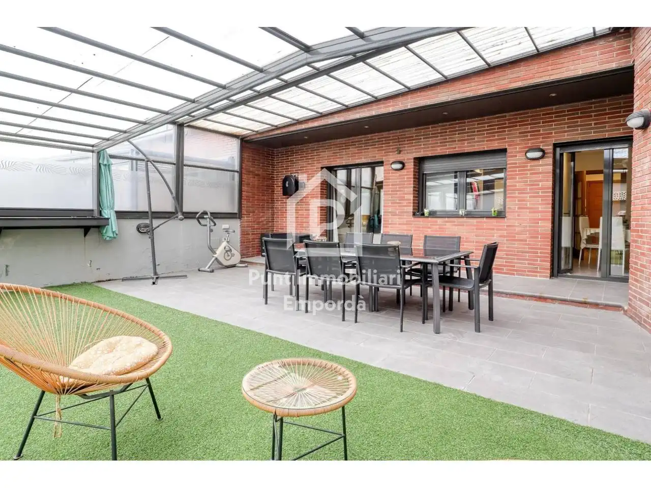 Terrace of Flat for sale in Figueres  with Air Conditioner, Heating and Private garden