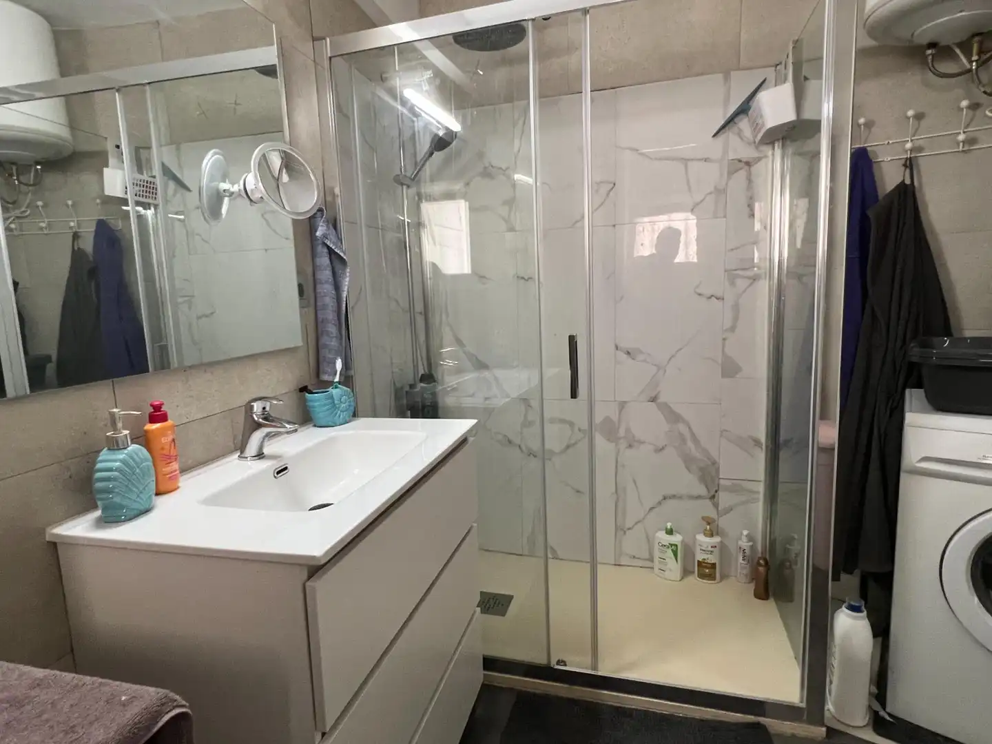 Baño de Apartamento en venta en Calpe / Calp con Calefacción, Terraza y Amueblado