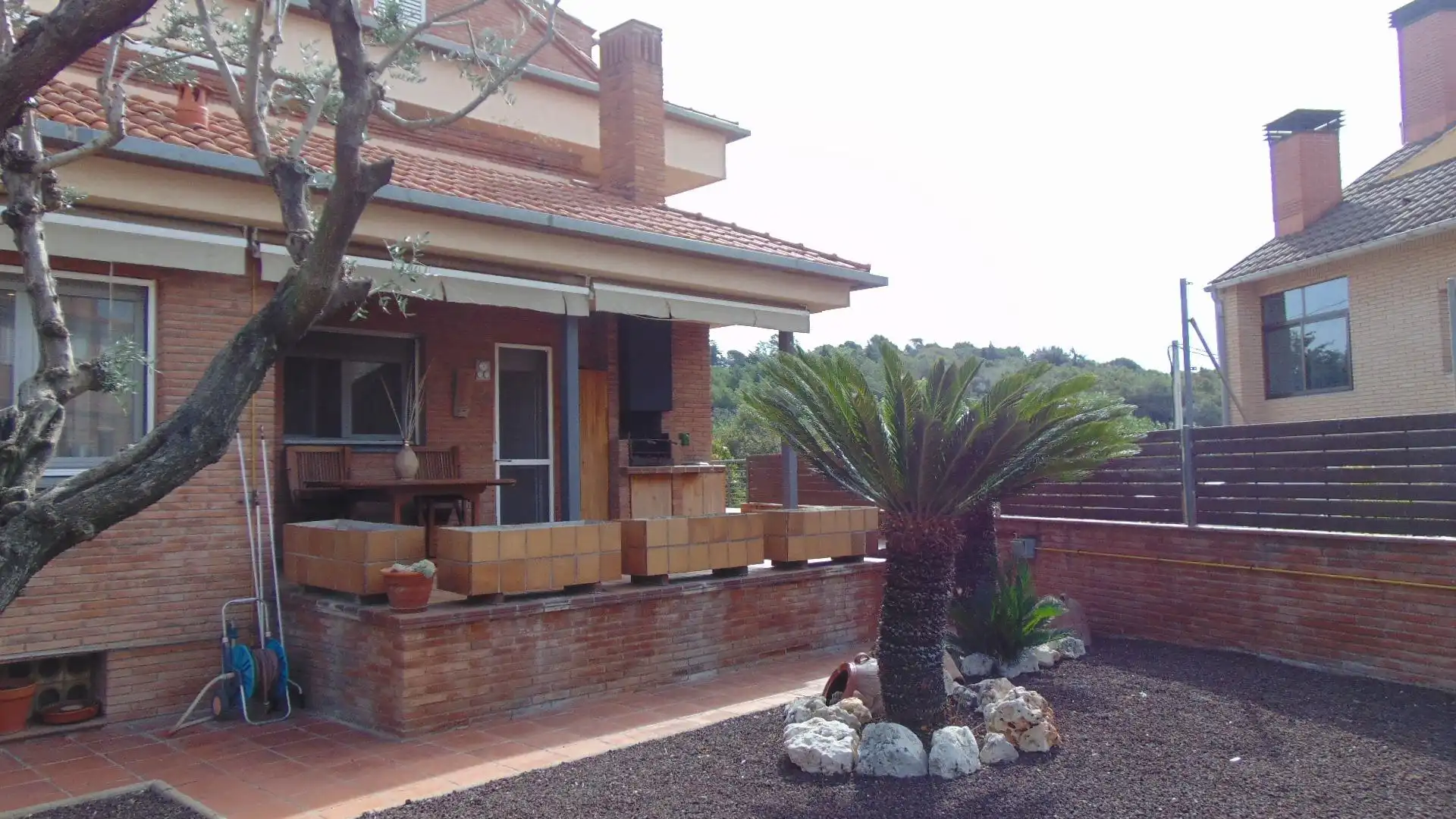 Terrassa de Casa adosada en venda en Les Franqueses del Vallès amb Calefacció, Jardí privat i Terrassa