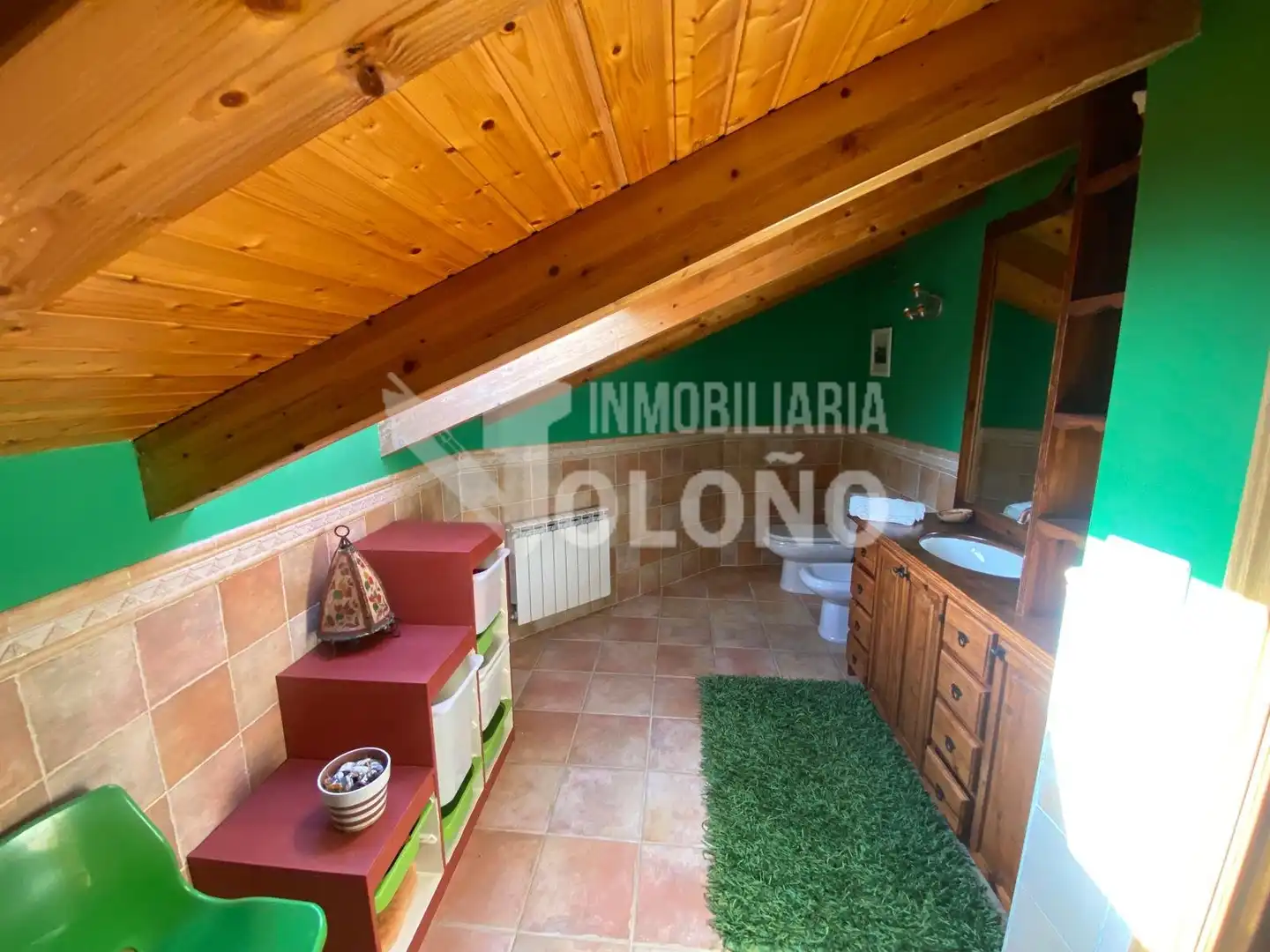 Bany de Casa adosada en venda en Leza amb Calefacció, Jardí privat i Parquet