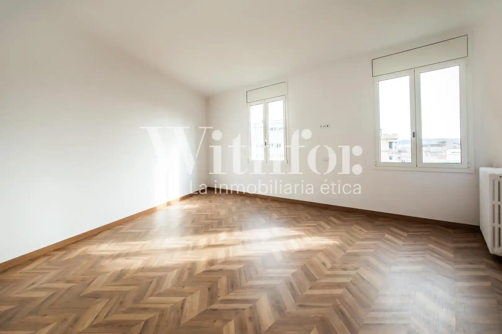 Sala de estar de Piso de alquiler en Barcelona con Aire acondicionado, Calefacción y Parquet
