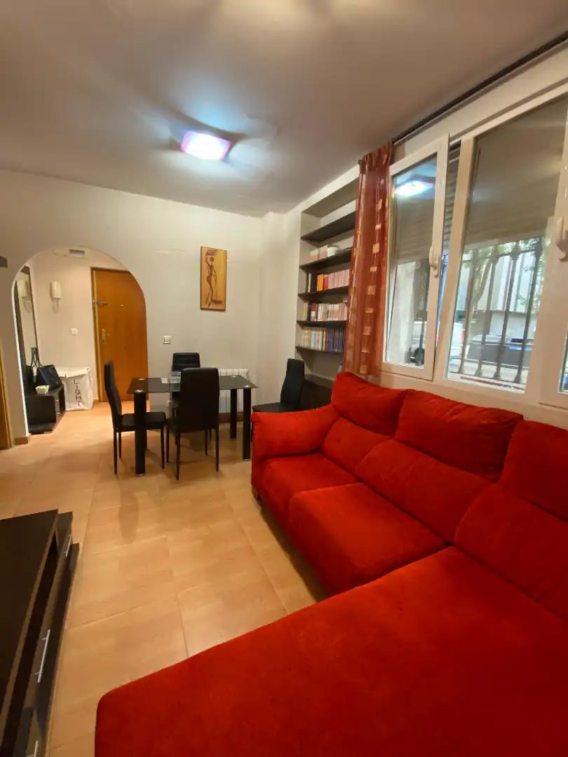 Living room of Flat for rent in Madrid  with Heating, Furnished and Washing machine
