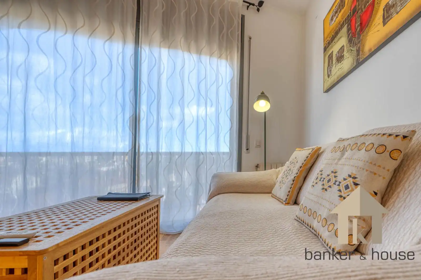 Sala d'estar de Àtic en venda en Sabadell amb Aire condicionat i Terrassa