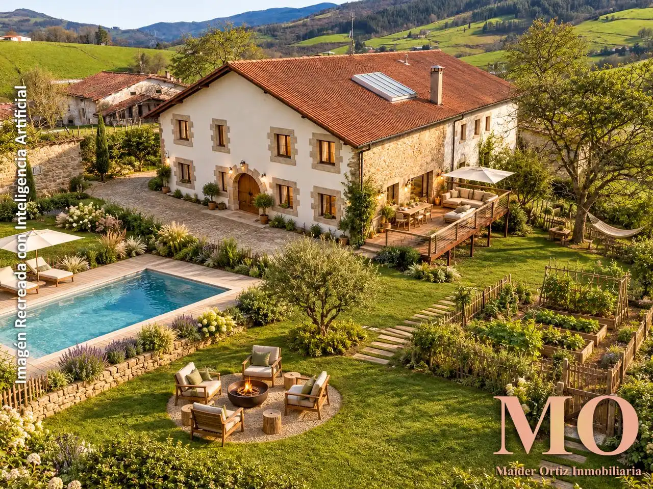 Casa rustica con giardino in vendita a Ubera Auzoa