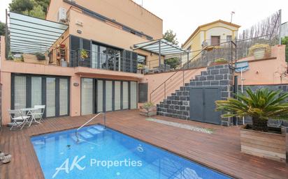 Exterior view of House or chalet for sale in Castelldefels  with Air Conditioner, Heating and Private garden