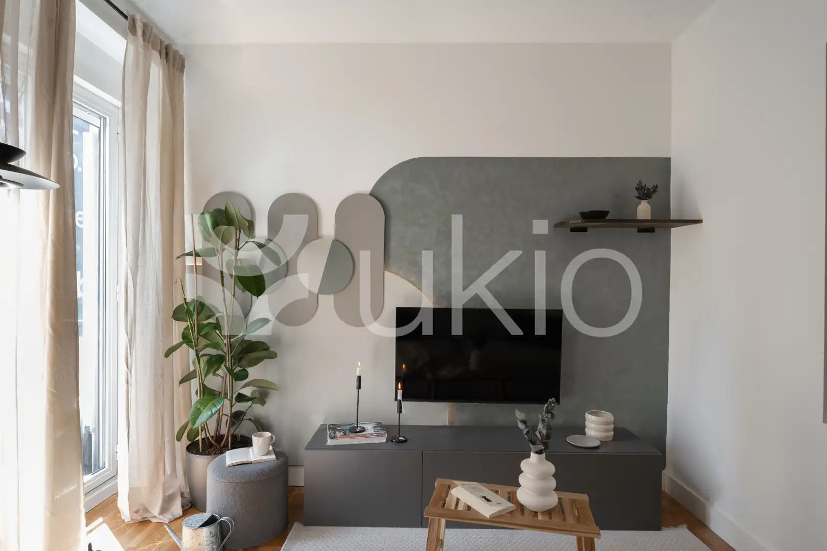 Sala d'estar de Apartament de lloguer en Madrid amb Aire condicionat, Calefacció i Moblat