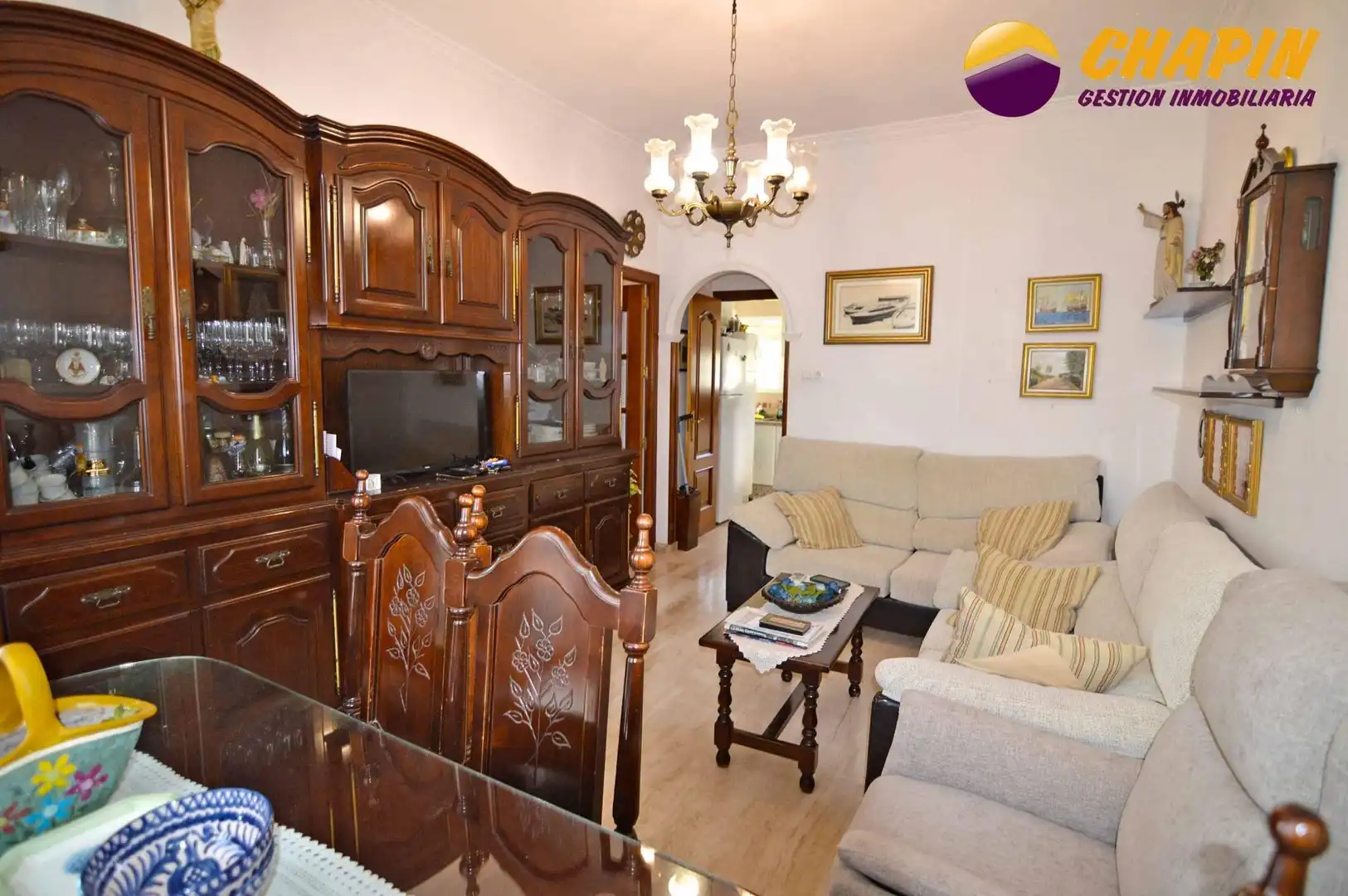 Sala d'estar de Pis en venda en Jerez de la Frontera amb Aire condicionat i Balcó