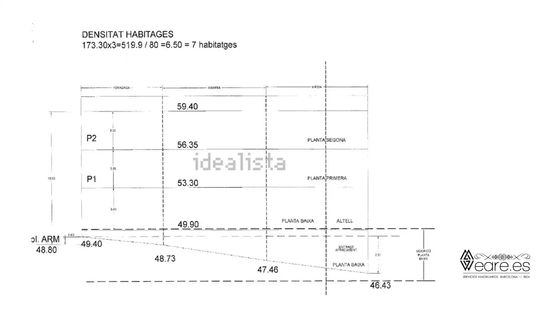 Residencial en venta en Carrer de la Foradada, 31, Trinitat Vella