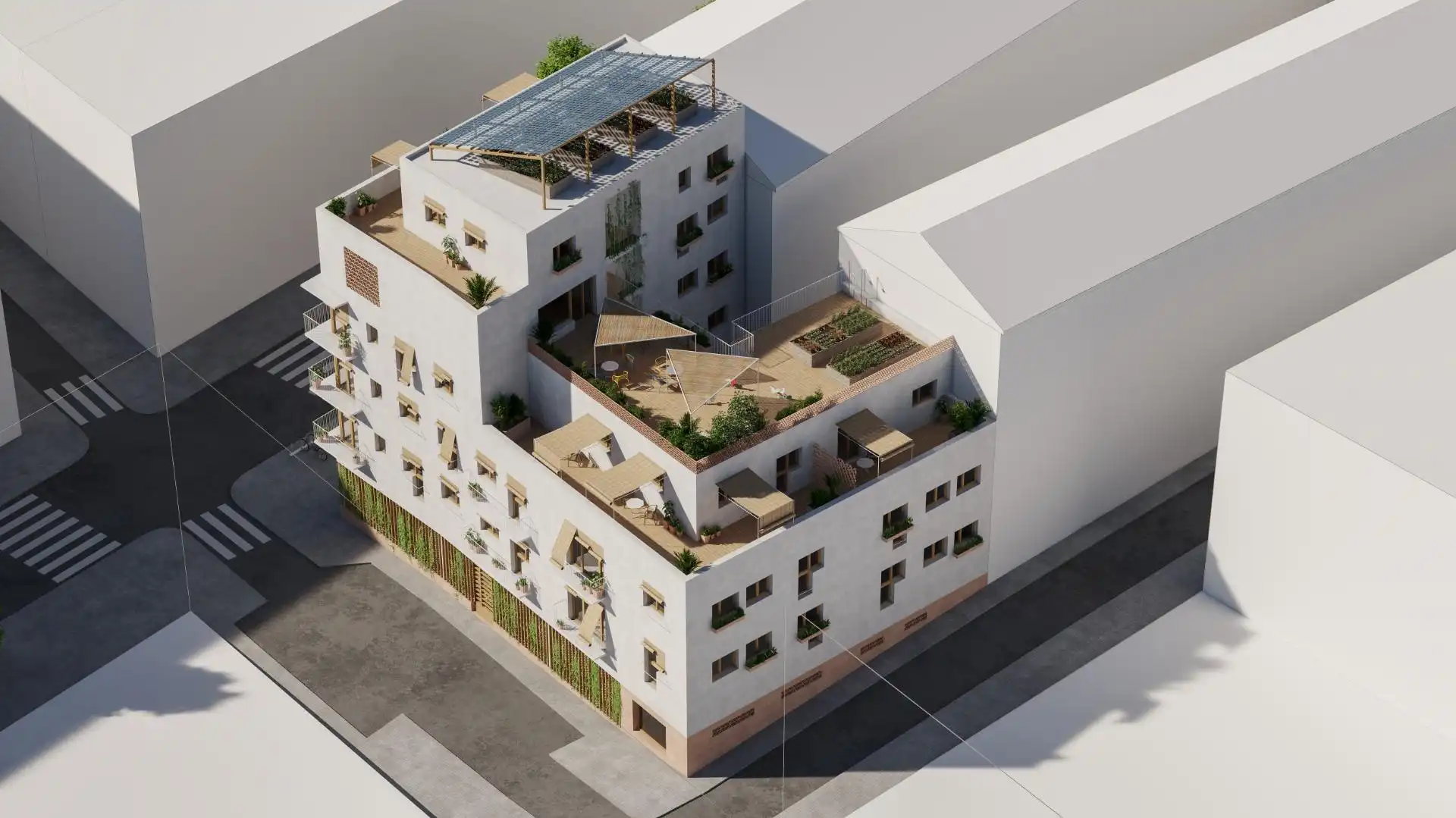 Vista exterior de Piso en venta en Madrid con Calefacción