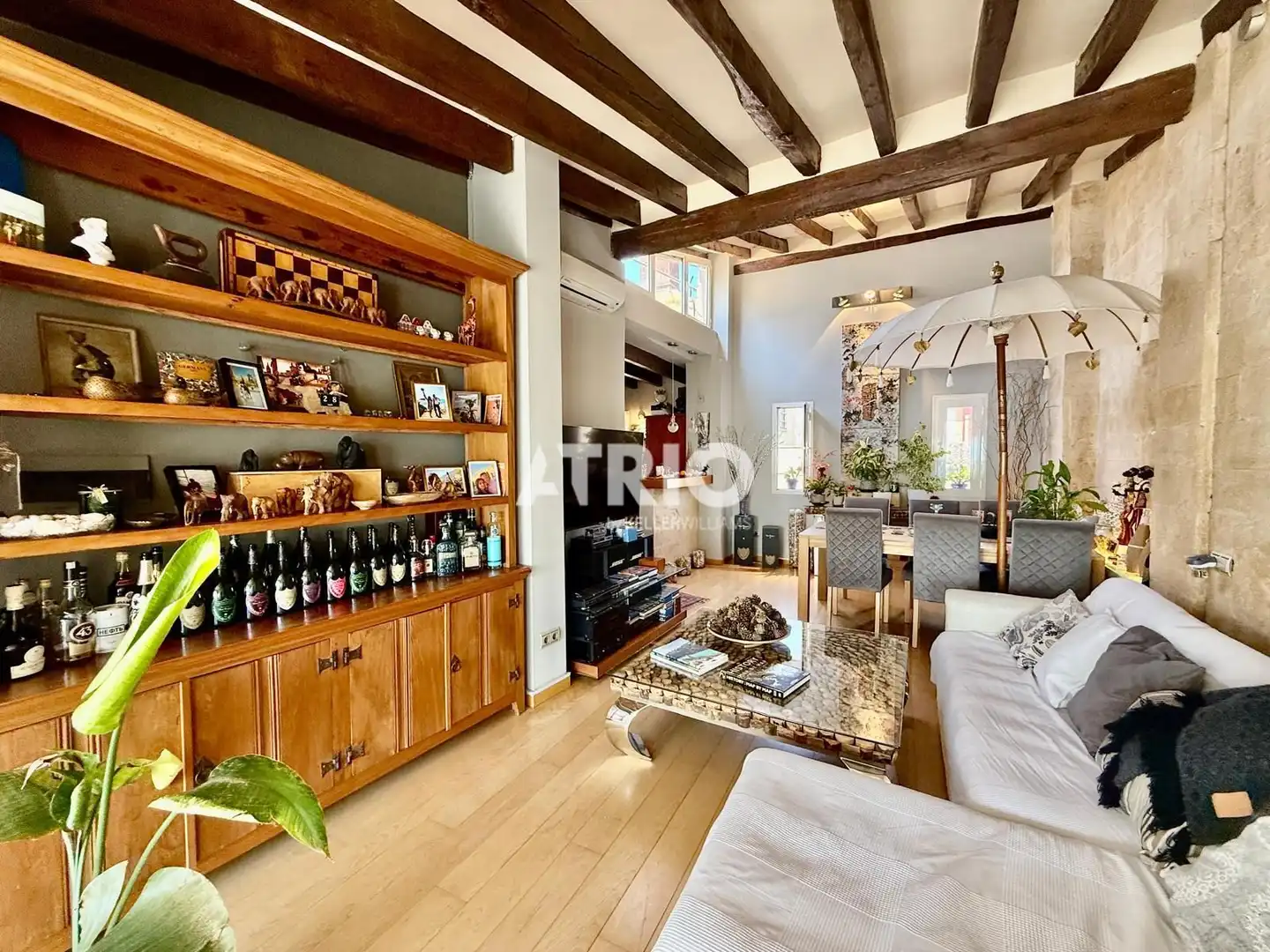 Sala d'estar de Dúplex en venda en  Palma de Mallorca amb Aire condicionat i Terrassa