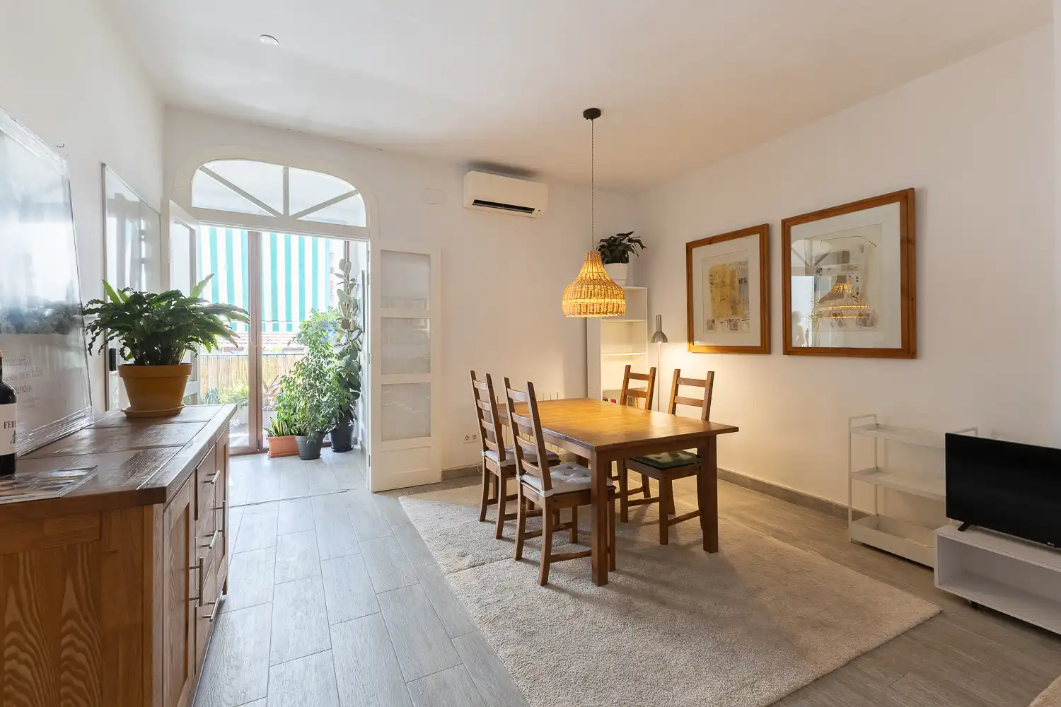Esszimmer von Wohnung zur Miete in Valencia mit Klimaanlage, Heizung und Parkett
