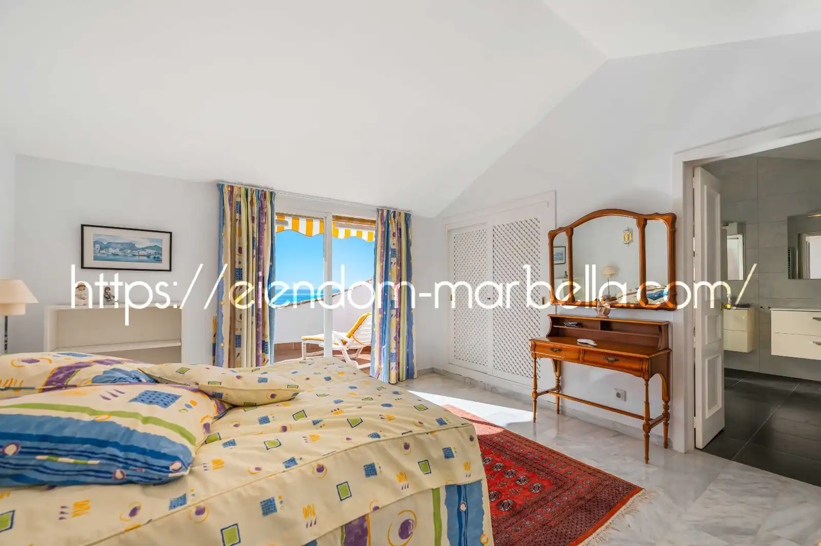 Schlafzimmer von Maisonette zum Verkauf in Mijas mit Klimaanlage, Terrasse und Möbliert