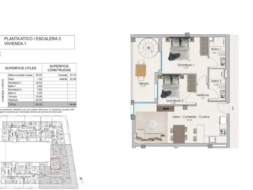 Ático con piscina en venta en Santa Pola ciudad, imagen 6