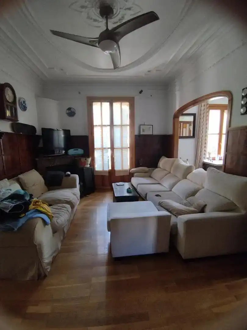 Sala de estar de Casa o chalet para compartir en Valldemossa con Parquet, Horno y Lavadora