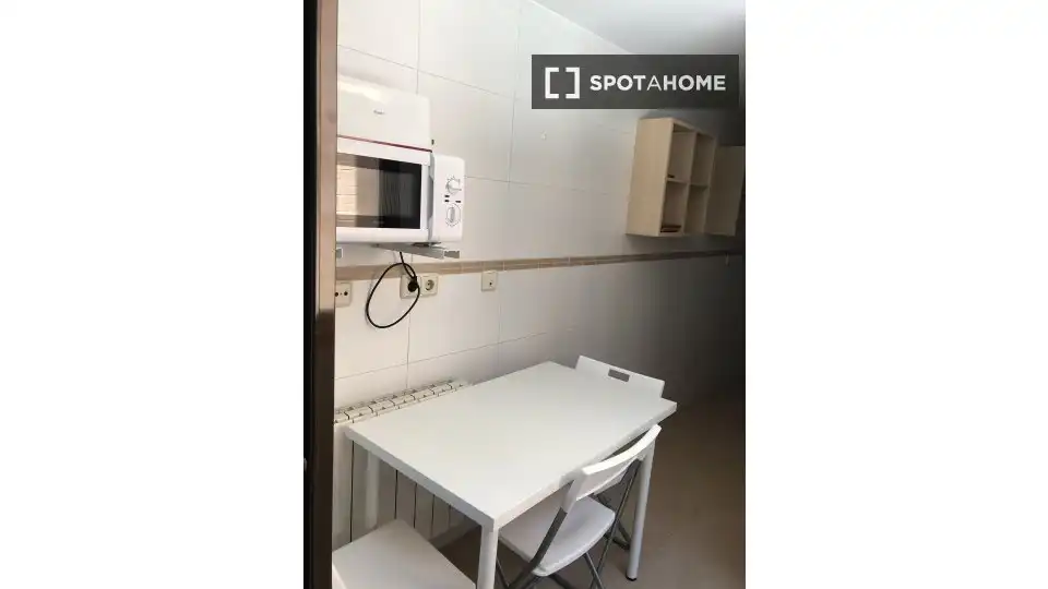 Kitchen of Flat for share in Madrid  with Air Conditioner, Terrace and Furnished