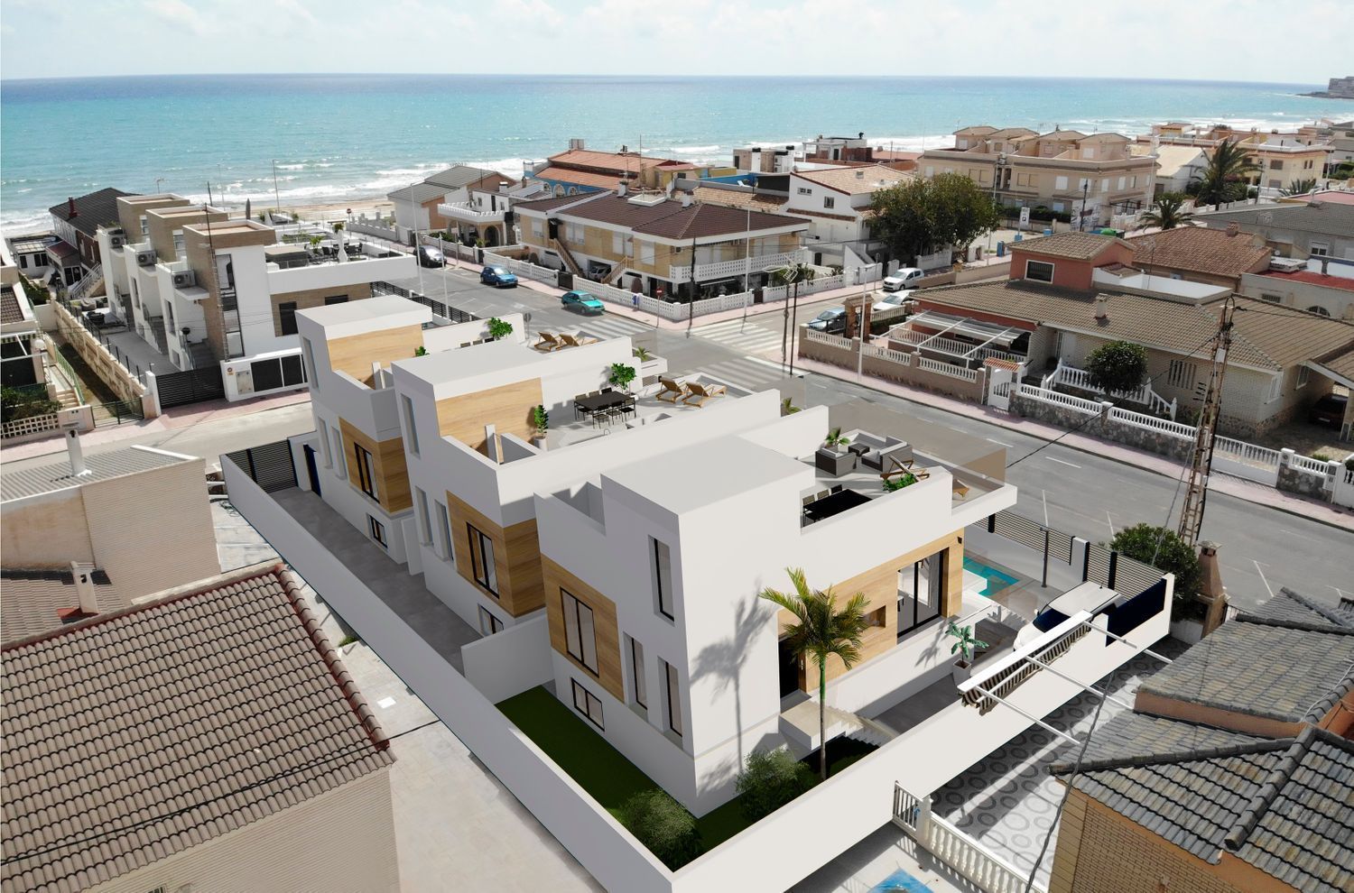 Exterior view of House or chalet for sale in Torrevieja  with Air Conditioner, Terrace and Storage room
