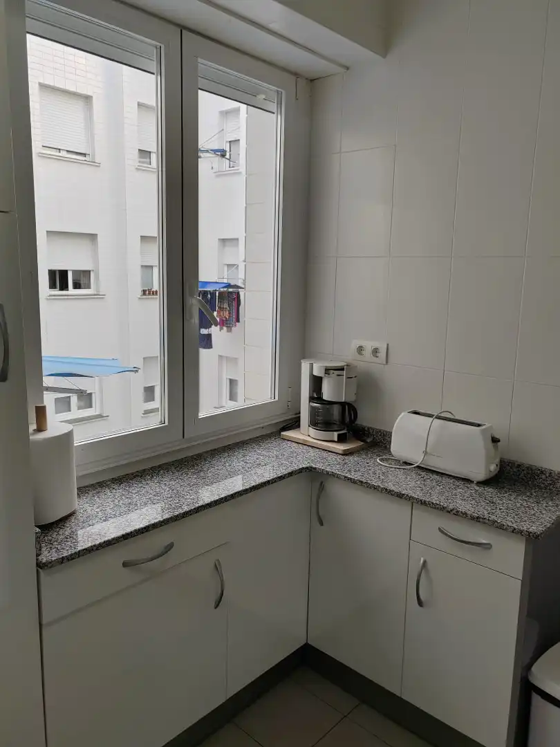 Küche von Wohnung zur Miete in Bilbao  mit Heizung, Parkett und Terrasse