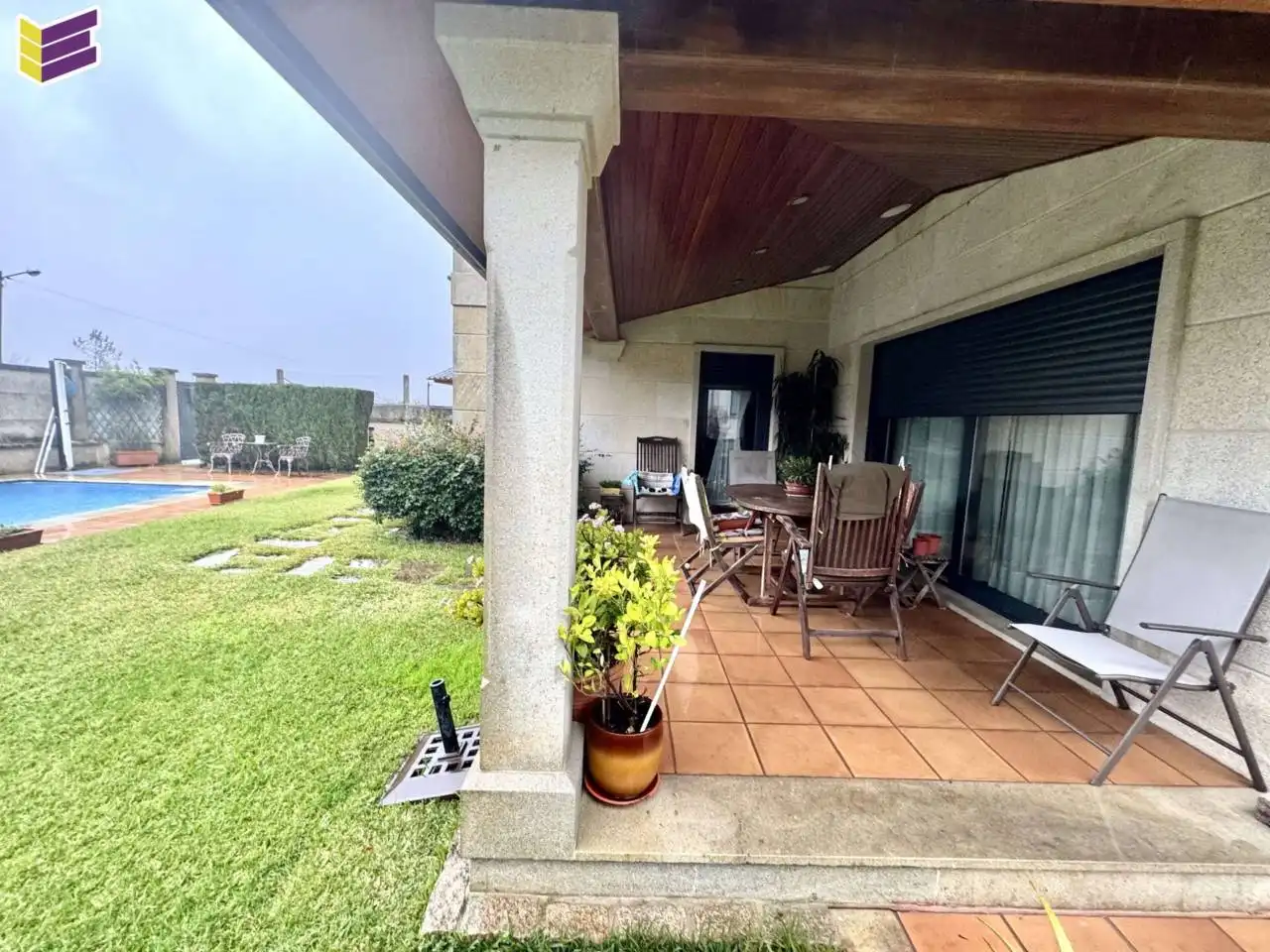 Terrassa de Casa o xalet en venda en O Porriño   amb Calefacció, Jardí privat i Parquet