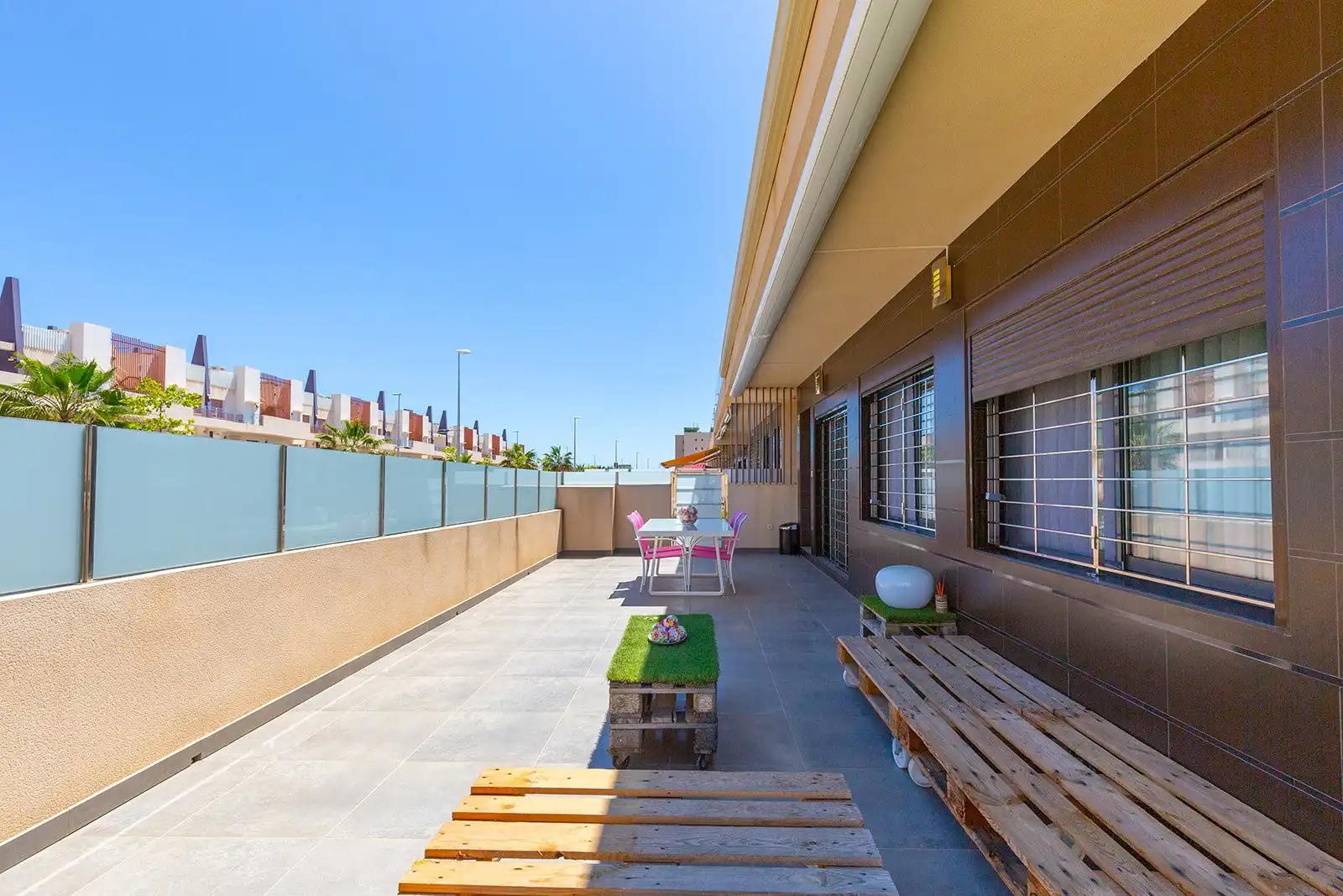 Terraza de Apartamento en venta en Pilar de la Horadada con Amueblado