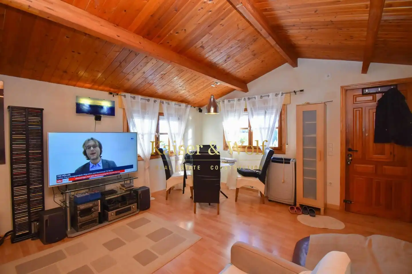 Sala d'estar de Casa o xalet en venda en Albatera amb Aire condicionat, Piscina i Moblat