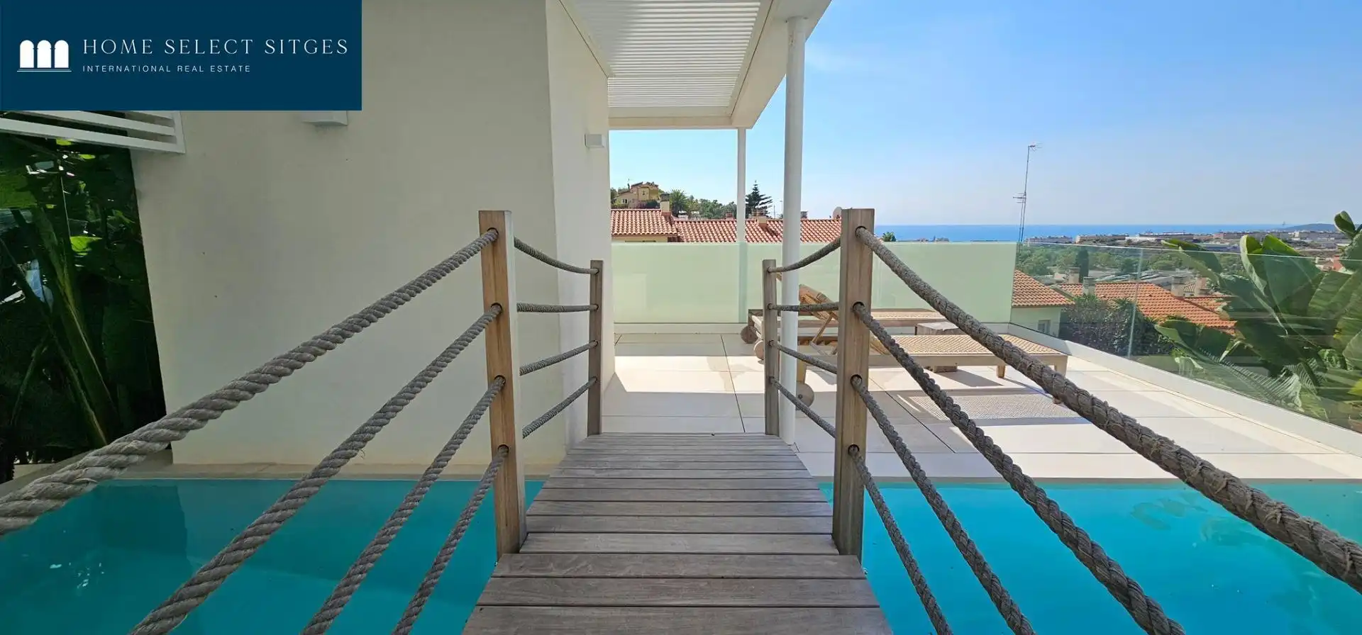 Terrassa de Casa o xalet de lloguer en Sitges amb Piscina comunitària