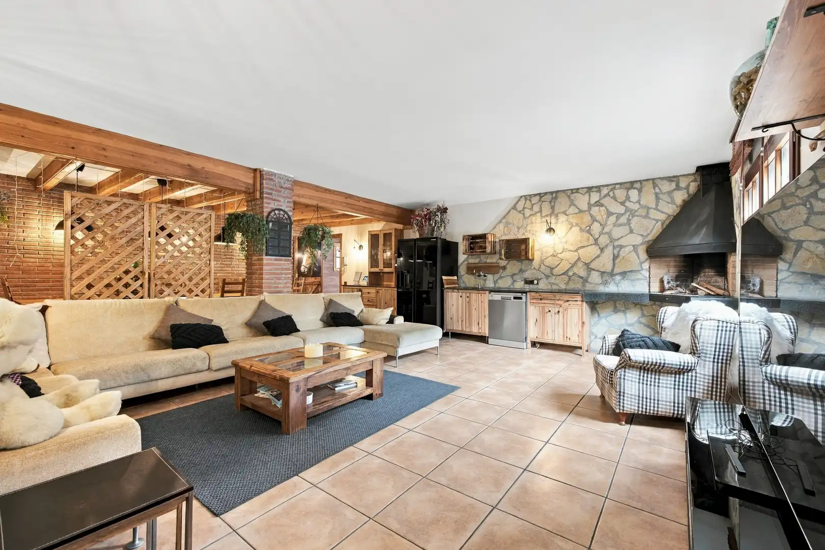 Sala de estar de Casa o chalet en venta en Sant Vicenç de Montalt con Aire acondicionado, Calefacción y Parquet