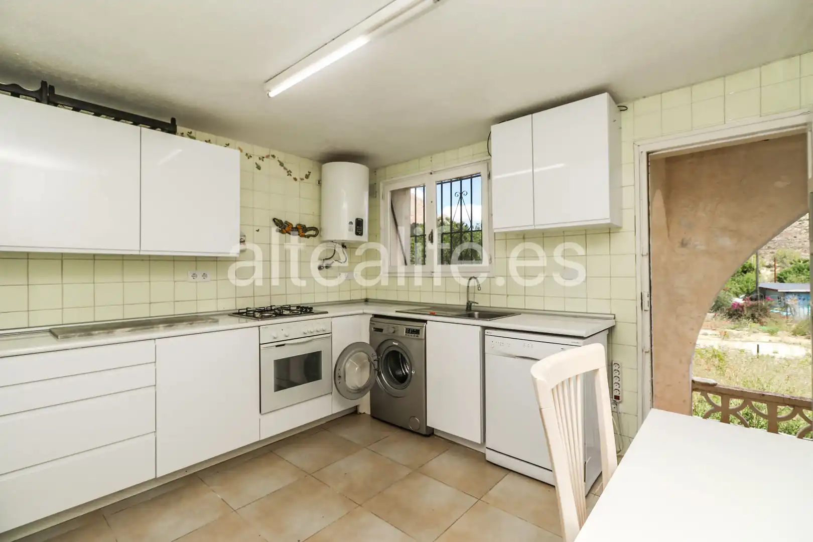 Cocina de Casa o chalet en venta en La Nucia con Aire acondicionado, Jardín privado y Terraza