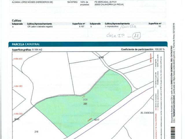 Terreno en Venta en Poligono el Arcillar, 41 en El Villar de Arnedo