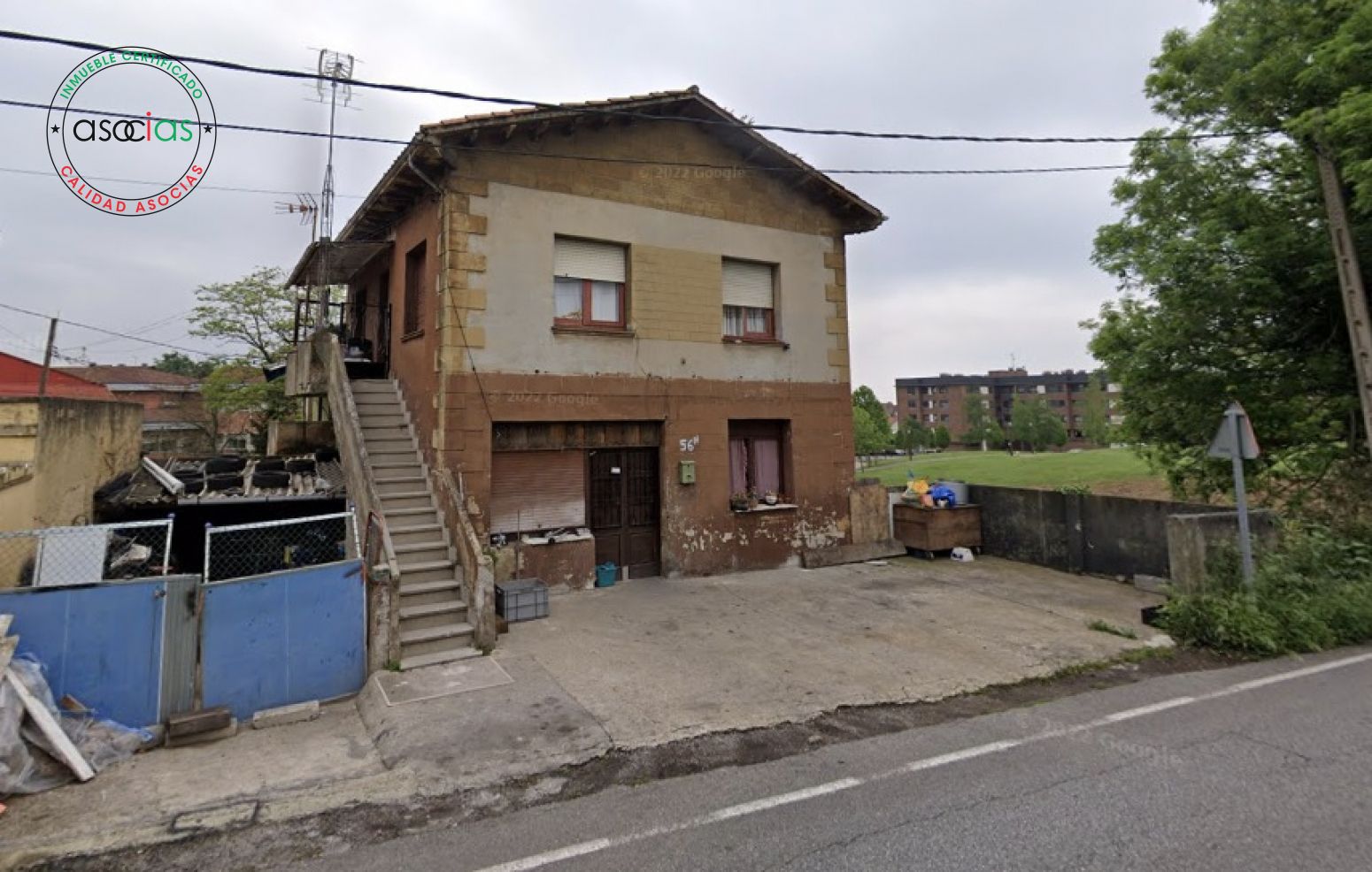 Exterior view of Single-family semi-detached for sale in Gijón 