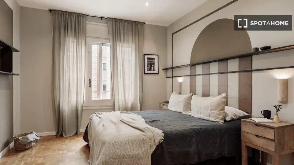 Habitación de Piso de alquiler en Barcelona con Aire acondicionado, Calefacción y Amueblado