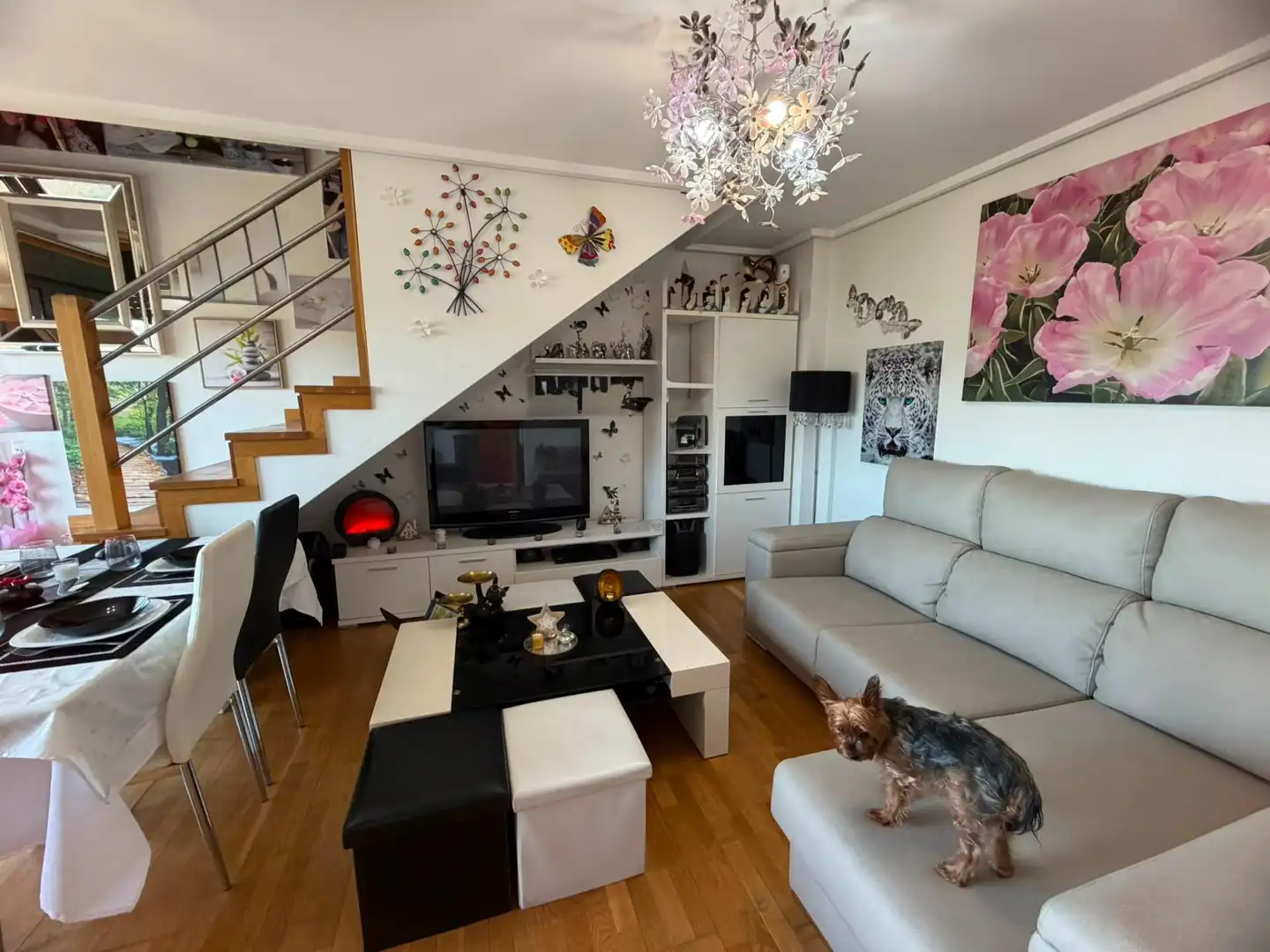 Sala d'estar de Dúplex en venda en San Cibrao das Viñas amb Calefacció, Traster i Moblat