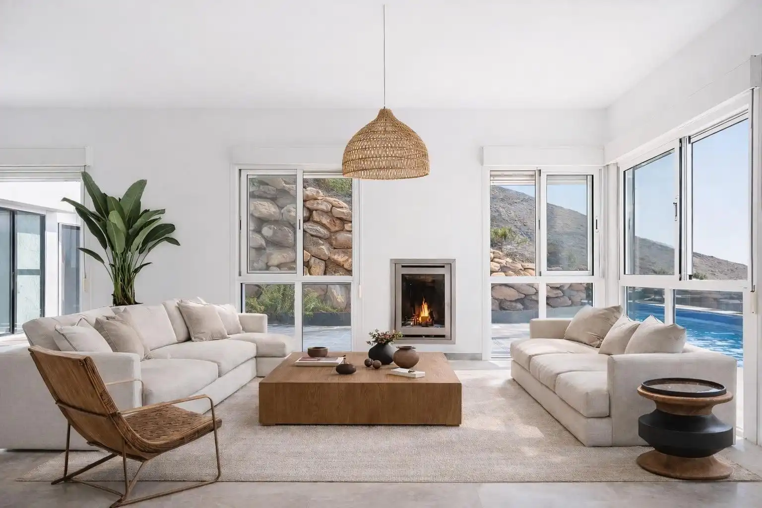 Sala de estar de Casa o chalet en venta en Vícar con Terraza y Piscina comunitaria