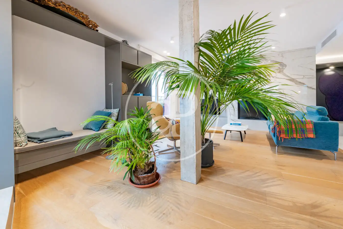 Wohnzimmer von Wohnung zum Verkauf in Madrid mit Klimaanlage, Heizung und Terrasse