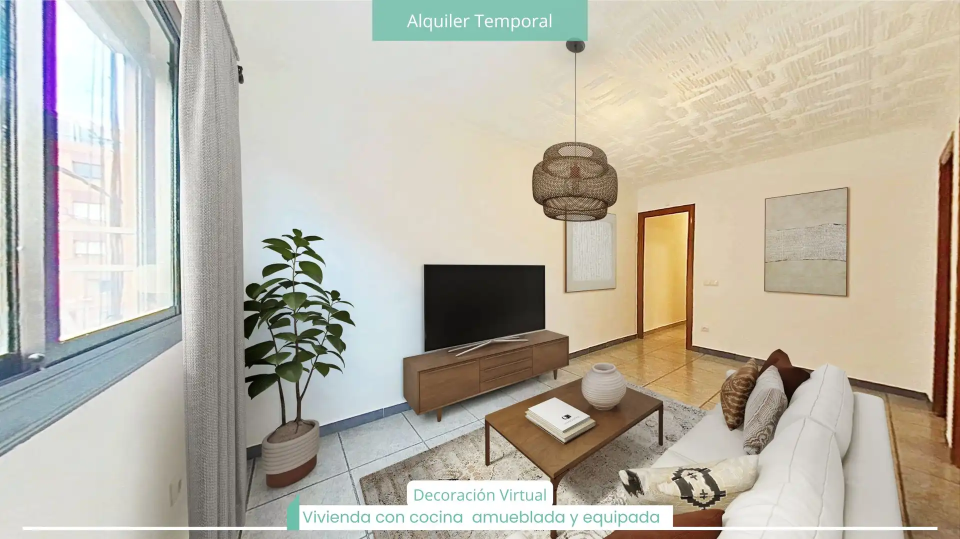 Living room of Flat for rent in Santa Coloma de Gramenet  with Oven and Pets allowed